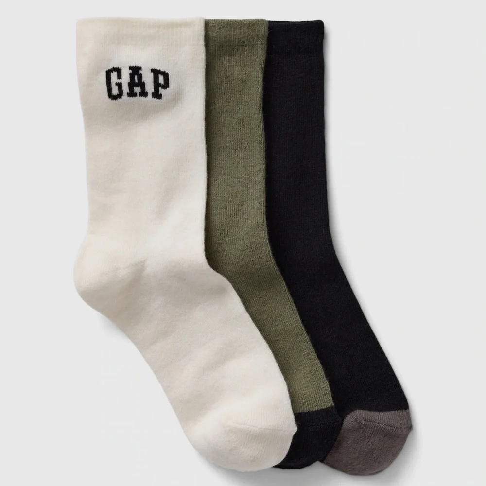 Gap kids crew socks—6 pair, NWT